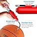 Fulwind Ball Pump with Gauge, 5 Needles, 2 Nozzles: Mini Air Pump for Balls and Inflatables - Compact 6
