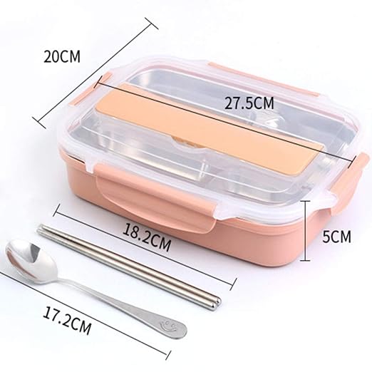 DFCYT 1 Pieza de lonchera de Acero Inoxidable 304 a Prueba de ...