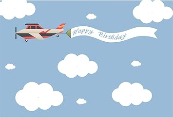 Amazon Com Leyiyi Cartoon Sky Birthday Party Backdrop 7x5ft