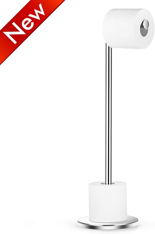 Brushed Nickel Umbra Teardrop Free Standing Toilet Paper Holder