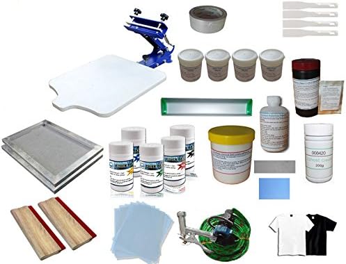 1 Color Screen Printing & Consumables Pigment Materials Kit T-Shirt DIY Full Set Simple Kit Press (Item#219401)
