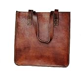 Leather Vintage Gypsy bag Vintage tote bag shoulder bag Women leather top handlebags Leather bags for women