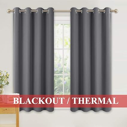 Pony Dance Thermal Blackout Curtains Super Soft Grey