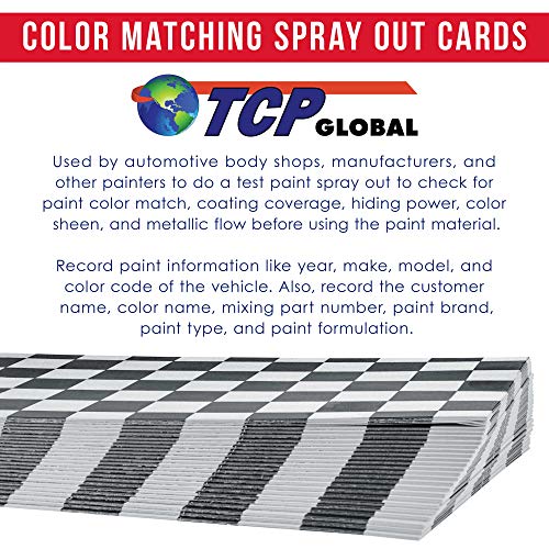 TCP Global Paint Color Matching Spray Out Cards (Pack of 100