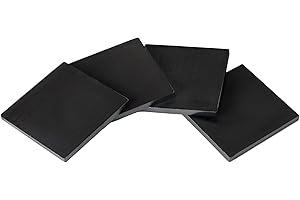 STEELFREAK Weldable 1/4 Inch Hot Rolled Mild Steel Plate Mill Finish (4 x 4 Inch, Pack of 4) - Made in USA