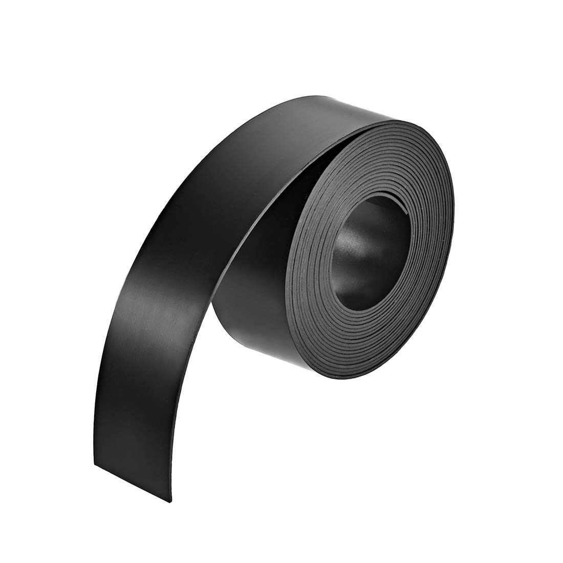 sourcing map Black Magnetic Strip for Crafts, 1 Inch x 9.8 Feet