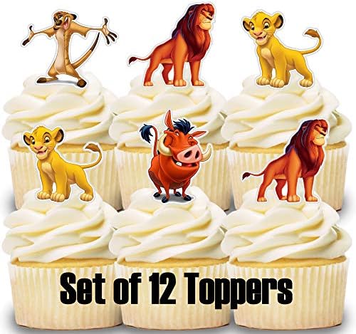 12 Cupcake Toppers Lion King