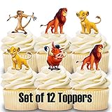 12 Cupcake Toppers Lion King