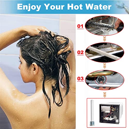 4.5" X 1/2" NPT RV Water Heater Magnesium Anode Rod – 2-Pack For Atwood & Dometic Models | Includes PTFE Tape