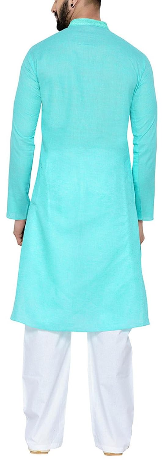 manyavar men's cotton kurta pyjama