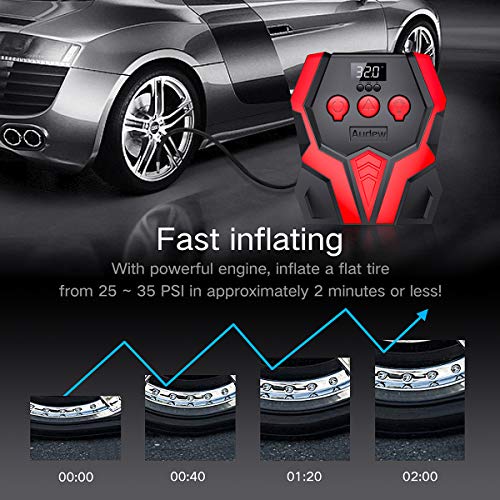 2 Audew+Portable+Compressor+Motorcycle+Inflatables