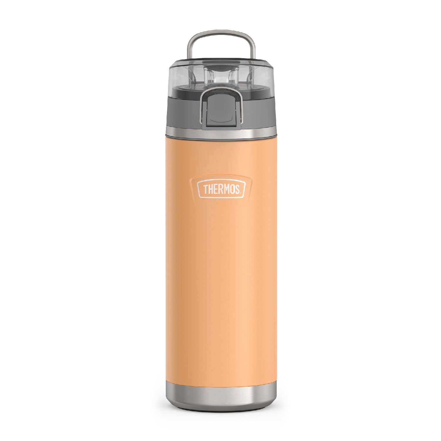 Photo 1 of THERMOS ICON SERIES, Stainless Steel Water Bottle with Spout - 24 Ounce, Melon - Vacuum Insulated Water Bottle with Lid