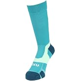 2XU, Vectr Light Cushion Crew Sock, Slate Green/Digital Mint, S | Performance-driven Vectr Light Cushion Crew Socks provide advanced arch support and blister prevention