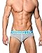 Croota Mens Low Rise Houndstooth Pattern Briefs, NB01M Light Grey