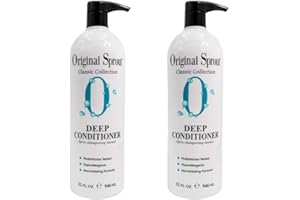 Original Sprout Deep Conditioner. Organic Vegan Deep Conditioning Treatment for Natural Hair Care. 32 Ounces. 2 Pack. (Packages May Vary)