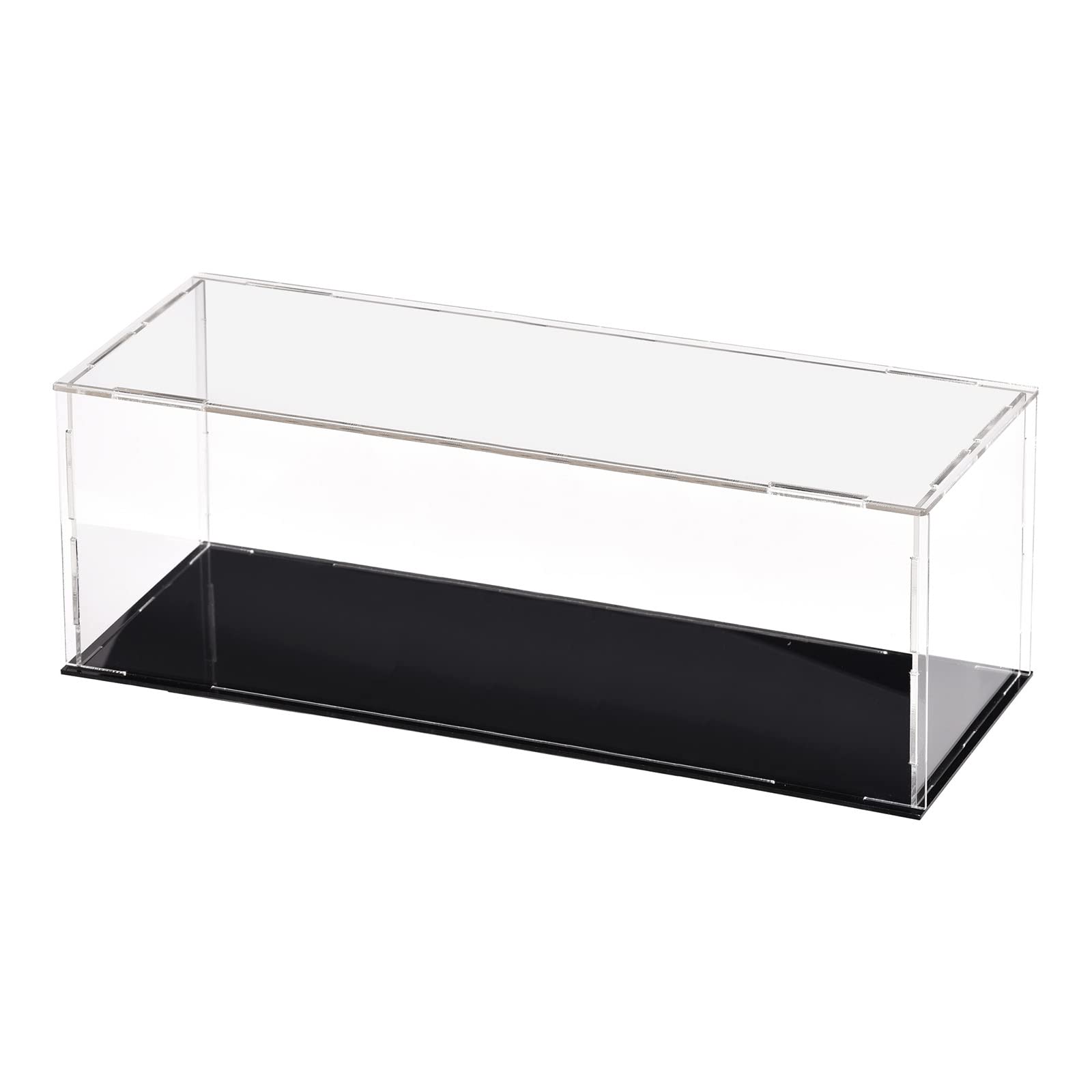 DMiotech 1 Pack Acrylic Display Case Box Transparent Dustproof Showcase, 11.8x3.9x3.9 Inch for Collectibles — image 1