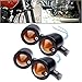 4x Custom Black Anodized Billet Aluminum Bullet Shape Panhead Turn Signal Light Mounting For Aprilia BMW Ducati Harley Honda Kawasaki Suzuki Yamaha