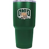 R and R Imports Ohio University 24 oz Insulated Stainless Steel Tumbler Green Officially Licensed Collegiate Product Single