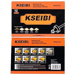 KSEIBI 1/4 Inch Router Bit Set, Tungsten Carbide