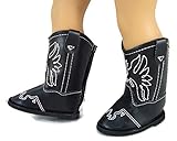 Black Cowboy Boots for 18
