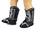 Black Cowboy Boots for 18