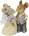 Enesco Heart of Christmas Mice Wedding Couple, 1.97 inch Figurine, Multi