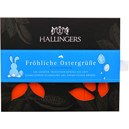 Hallingers Oster-Geschenk-Set 1 Schokolade, 9er Trüffel und 20 Ostereiern für Ostern (519g) - Easter Bag Green Blue… – Bild 7