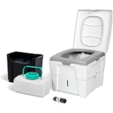 TROBOLO WandaGO Lite composting toilet, compact camping toilet for on the go, portable urine diverting dry toilet