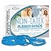 Alliance® Rubber Rubber Bands, Assorted Sizes, Cyan Blue