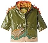 Kidorable Little Boys' Dinosaur Raincoat, Green, 6/6X