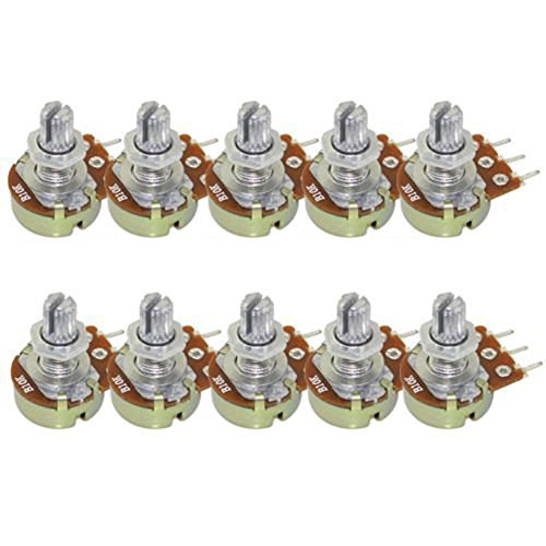 Wangdd22 B10K Linear 10k Potentiometer 15mm Shaft With Nuts And Washers Hot WH148 103 Resistance 10 Pieces