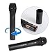 Pyle Dual Channel Wireless Microphone System - Dual Frequency Wireless Mic Receiver Set with 2 Handheld Dynamic Transmitter Mics, Receiver Base - PA, Karaoke, Dj Party - PDWM2130