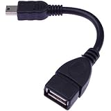 USB Host Cable mini B male to USB A female OTG by Atomic Market