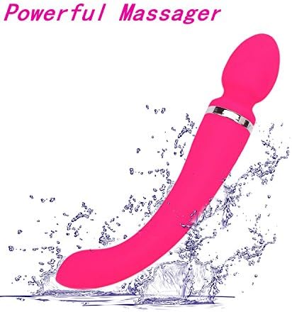 Intelligent Sensing Wireless Safe Silicone Wand Massager-10 Powerful Speed Mode by Dual Motors-USB Rechargable,100% Waterproof- Enable to Massage Various Part of Body.