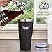 Healthy Human Stainless Steel Tumbler with Straw & Lid | Splash Proof Insulated Travel Cup | Eco-Friendly Coffee Tumblers | Water Cups with Straws Cleaner and Splash Proof Lids (20oz, Mulberry)