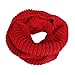 Wrapables Thick Knitted Winter Warm Infinity Scarf, Red