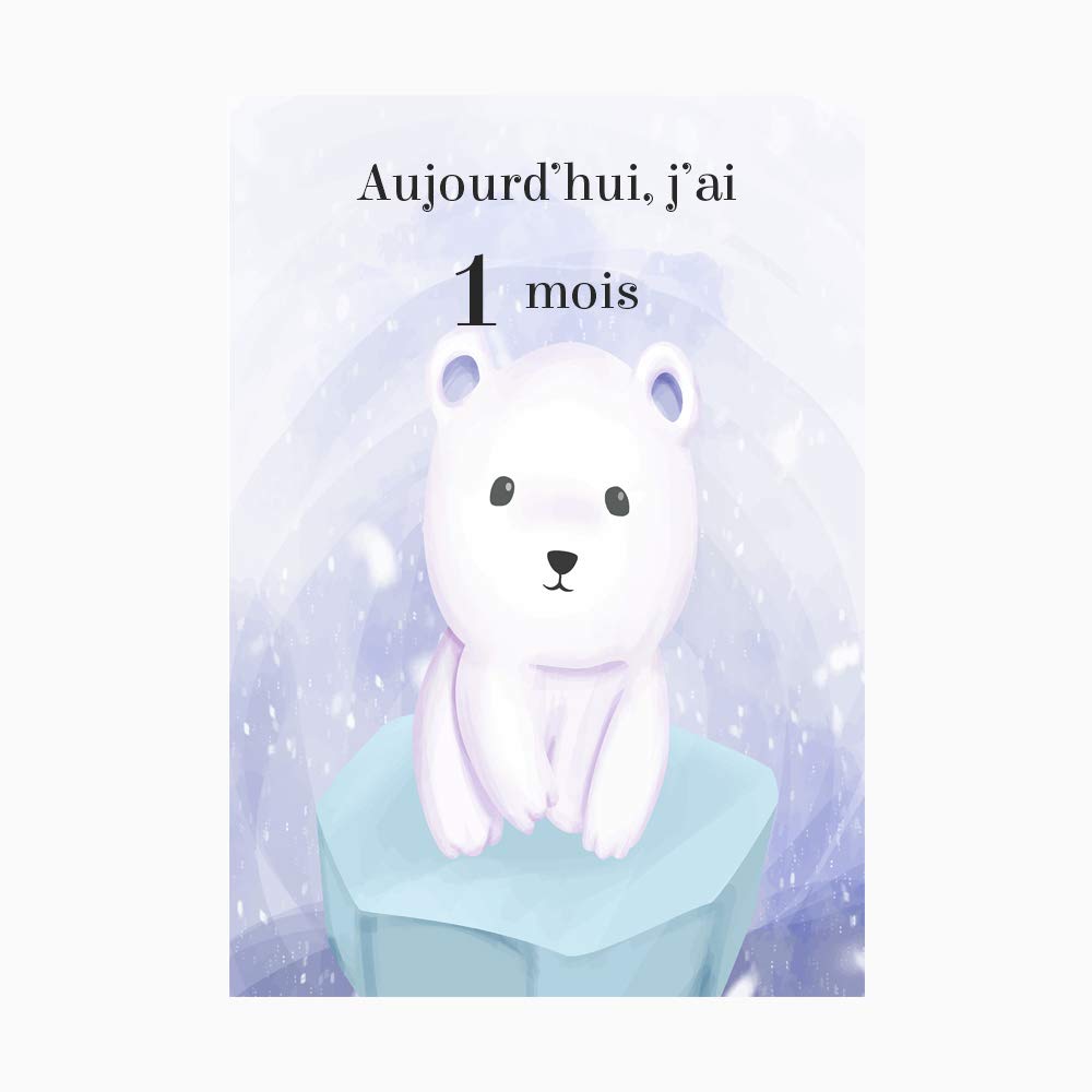 Etape Bebe Cartes Etapes Pour Les Premiers Mois De Bebe Theme Animaux Cartes Photos Pour Les Souvenirs De Bebe Carte Etape Bebe Garcon Fournitures De Bureau Cartes Et Cartes De Vœux Alianzagestion Com