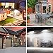 100 LED Solar Lights Outdoor, Waterproof Motion Sensor Solar Wall Lights, Super Bright Wireless Solar Powered Security Light with Wide Angle Illumination for Wall, Driveway, Patio, Garden, 2Pack
