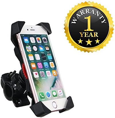 Qualtos Bike Mount Holder Bike Stand Universal 360 Degree Rotating Stem Handlebar Compatible with All Smartphones (One Year Warranty)