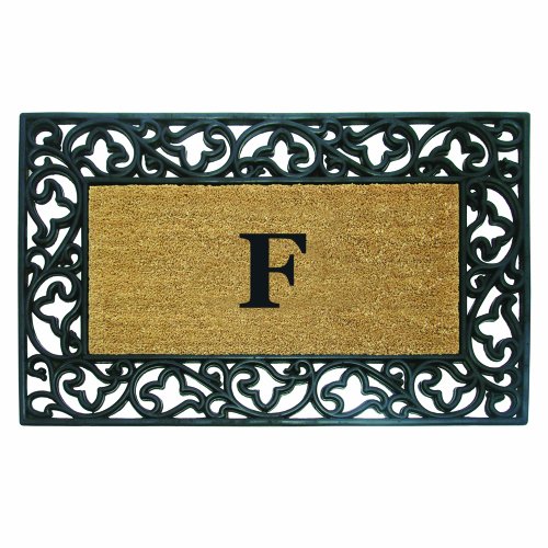 image for Nedia Home Acanthus Border with Rubber/Coir Doormat, 30 by 48-Inch, Mo