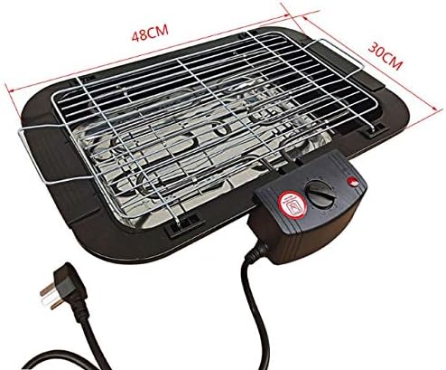 review UXZDX CUJUX Portable Smoke Free Electric Grill Home Barbecue Electric Grill Outdoor Camping Picnic Burner Charcoal Camping Barbecue Oven