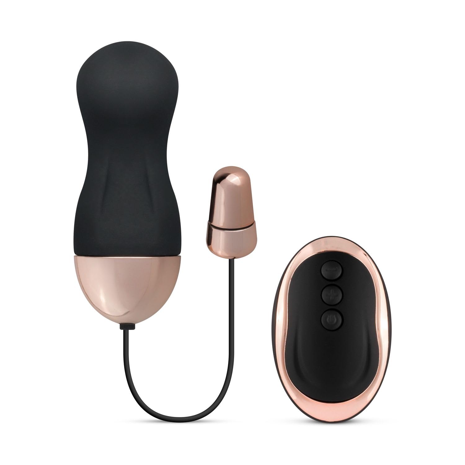 Teazers Vibrating Egg with Curved Top Silent Wearable Vibrator, Black, 1 Count