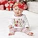 Mud Pie Baby Girl Holiday Two Piece Playwear Set, First Christmas, 6-9 Months