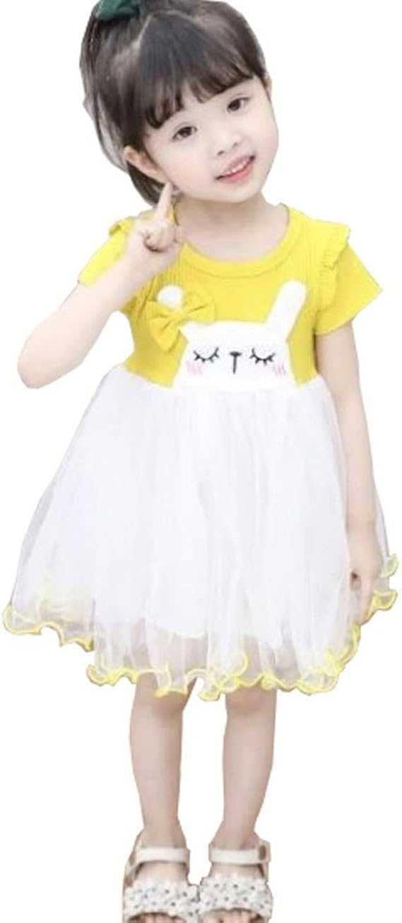 Amazon 子供服 女の子 キッズ ワンピース スカート 韓国 夏 半袖 チュール リボン 子供服 女の子 キッズ ワンピース スカート 韓国 夏 半袖 チュール リボン 袖フリル リボン キャラクター ふんわり ワンピース チュニック 通販