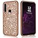 Samsung Galaxy A9 2018 Case Glitter Shiny Bling Sequin Sparkle Hard Luxury Thin Soft Cute Girl Women Phone Cover for Samsung GALAXYA9 (2018) (Rose Gold)