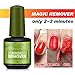 Magic Soak-Off Gel Nail Polish Remover, Professional Remover Nail Polish Delete Primer Acrylic Clean Degreaser For Nail Art Lacquer, Easily and Quickly(15ml)