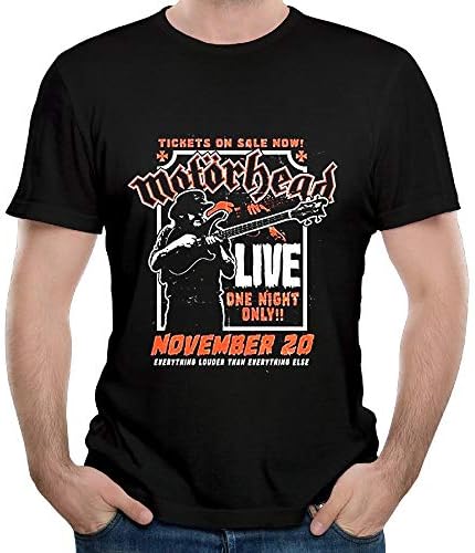 Nian Bin Design Motorhead Lemmy Firepower T-shirt For Man Short Sleeve Black