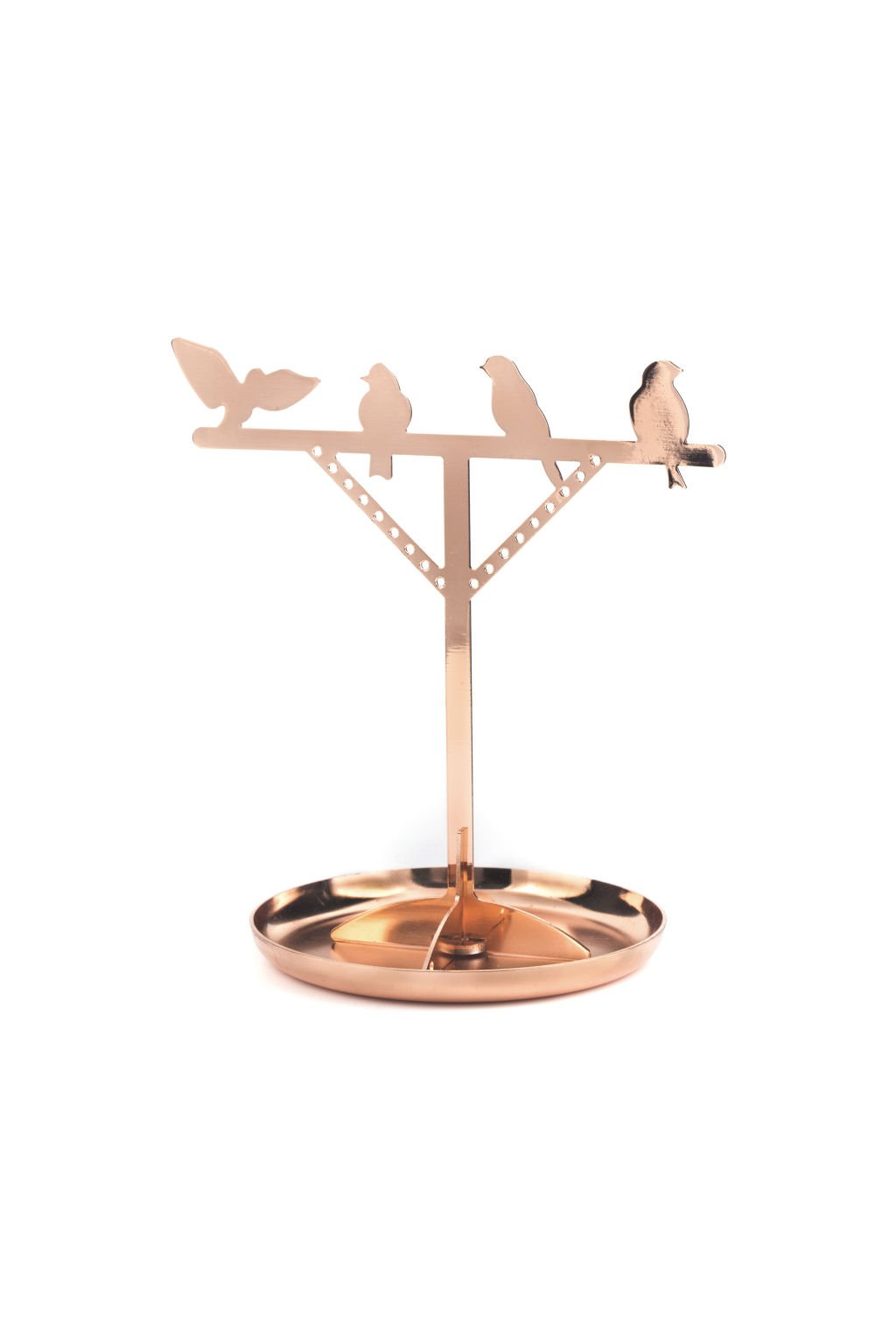 KIKKERLAND Copper Bird is the Word Jewelry Stand