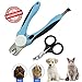 Pet Dog Cat Nail Clippers Designed By SySrion - Free Nail File - Razor Sharp Blades - Safety Stop to Prevent Overcutting Nails - Non Slip Handles - For Professional, Safe, At Home Pet Grooming