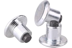 Qiilu Tire Stud Screw, 100pcs 6.5mm/0.26" Wheel Tyre Stud Screws Snow Tire Spikes for Bike Car Motorcycle ATV Shoes